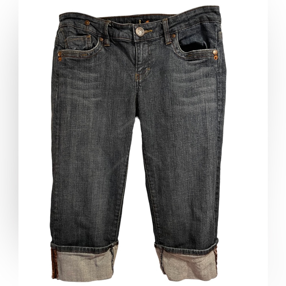 BU FROM MALIBU
Nordstrom Embroidered Pockets jean capris, size 28